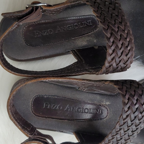 Enzo Angiolini Weaved Leather Strap Sandal - Picture 15 of 15